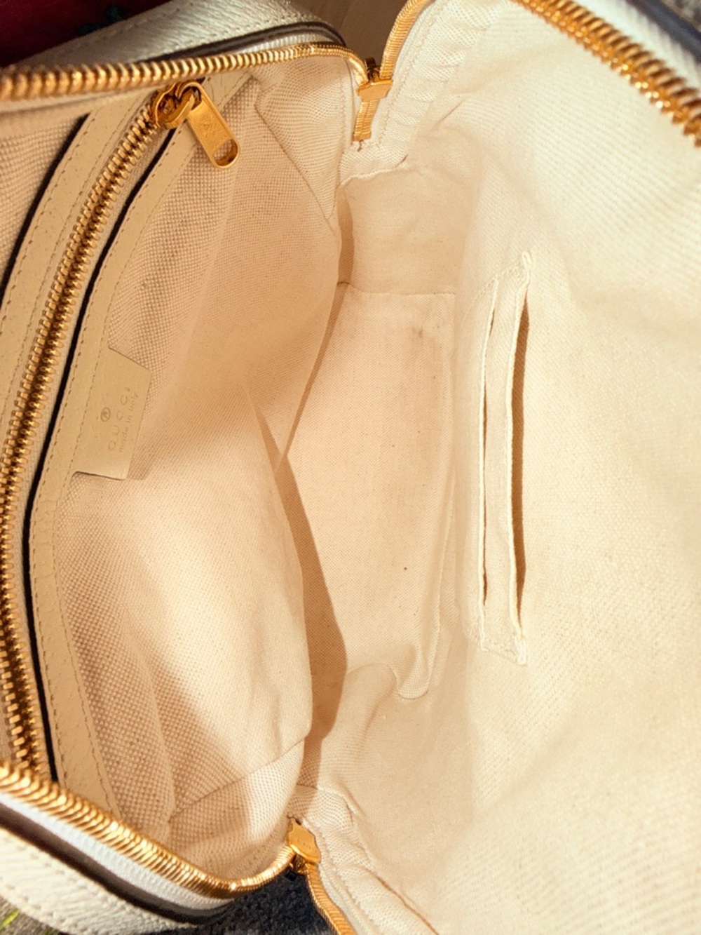 Gucci Floral GG Canvas Ophidia Backpack in Multicolor and Cream Leather - Picture 5 of 15